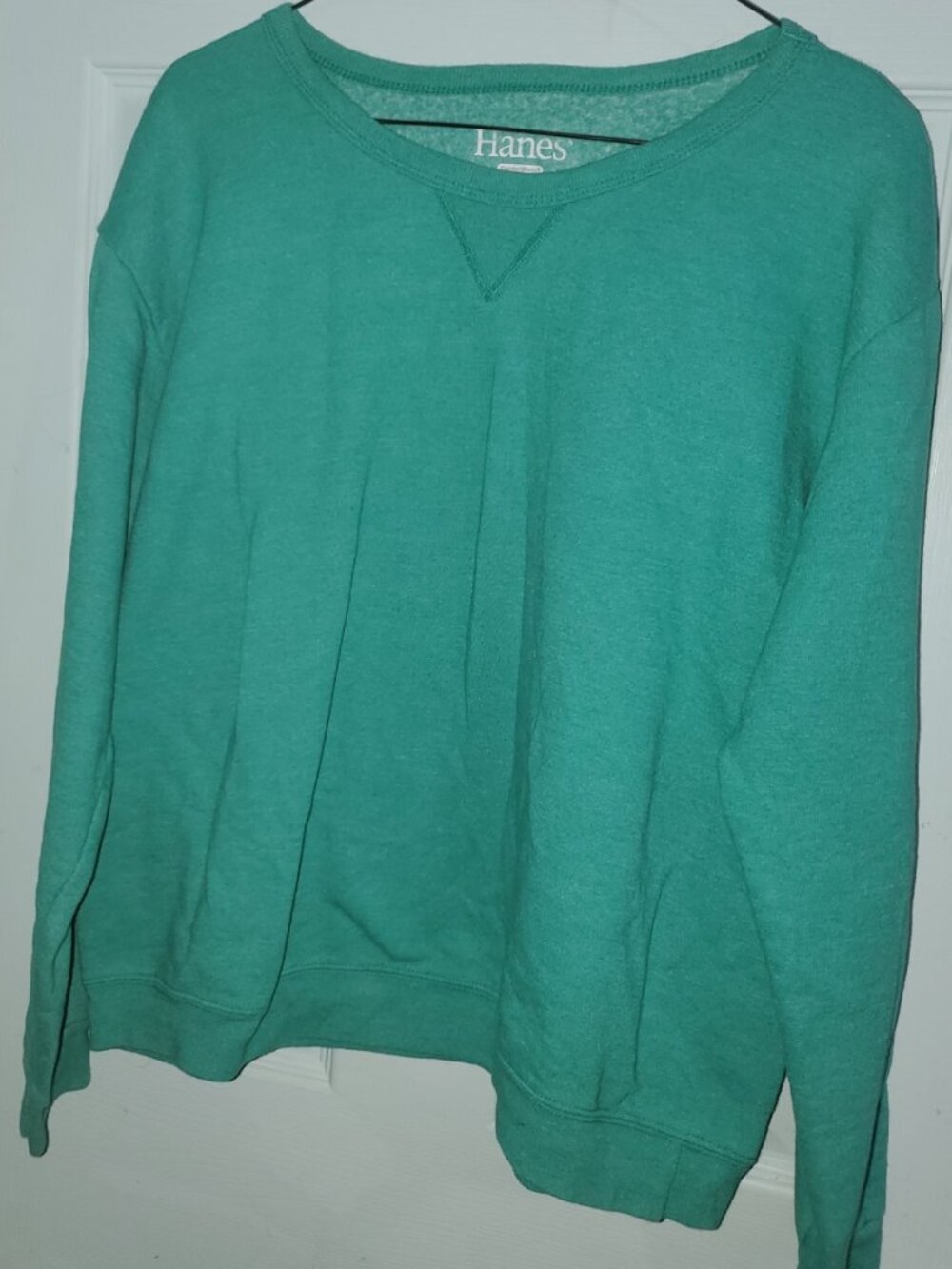 Hanes sz L soft sweats sweater green